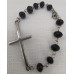 Pulsera Decenario de Cruz en Acero y Cristal