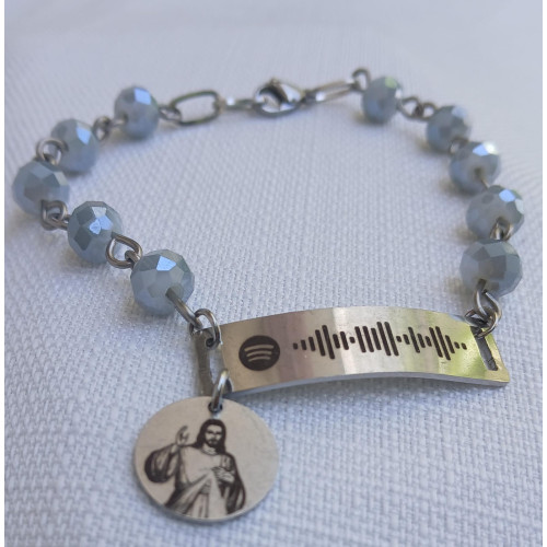 Pulsera Decenario Divina Misericordia con Código Spotify Pulsera Decenario Divina Misericordia con Código Spotify