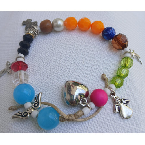 Pulsera de la Historia de Jesús con Dijes